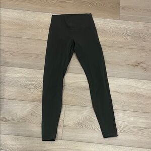 Olive green lululemon High-Waisted Leggings